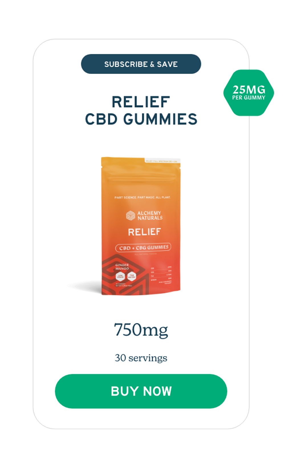 CBD Gummies for Pain Relief 750mg