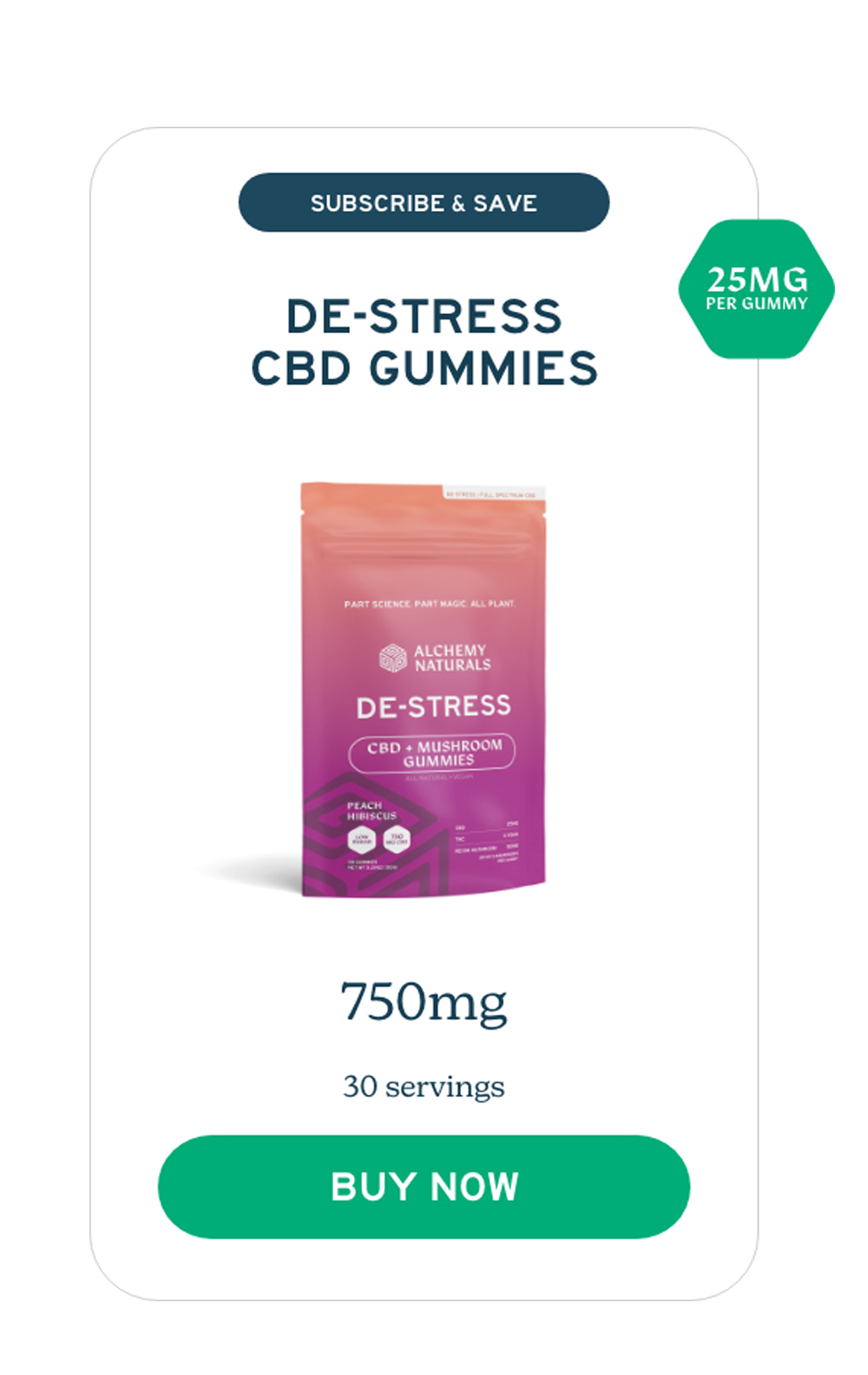 CBD Gummies for Stress and Anxiety 750mg