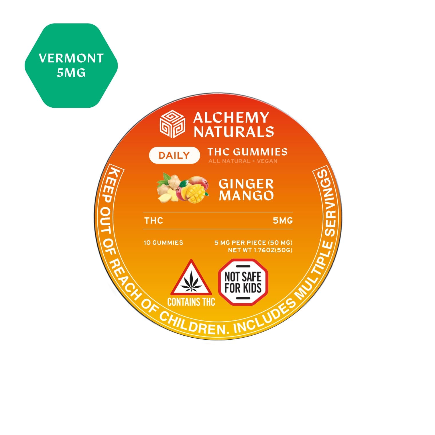 Alchemy Naturals Vermont Ginger Mango