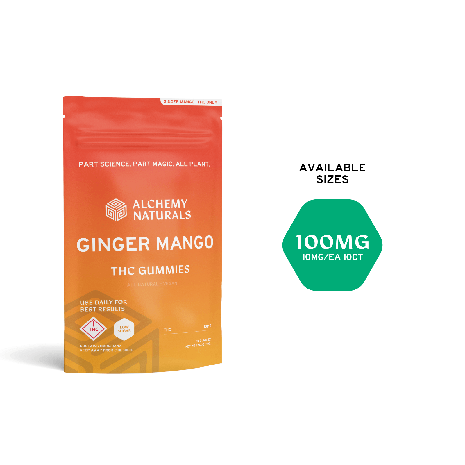 100mg thc gummies ginger mango