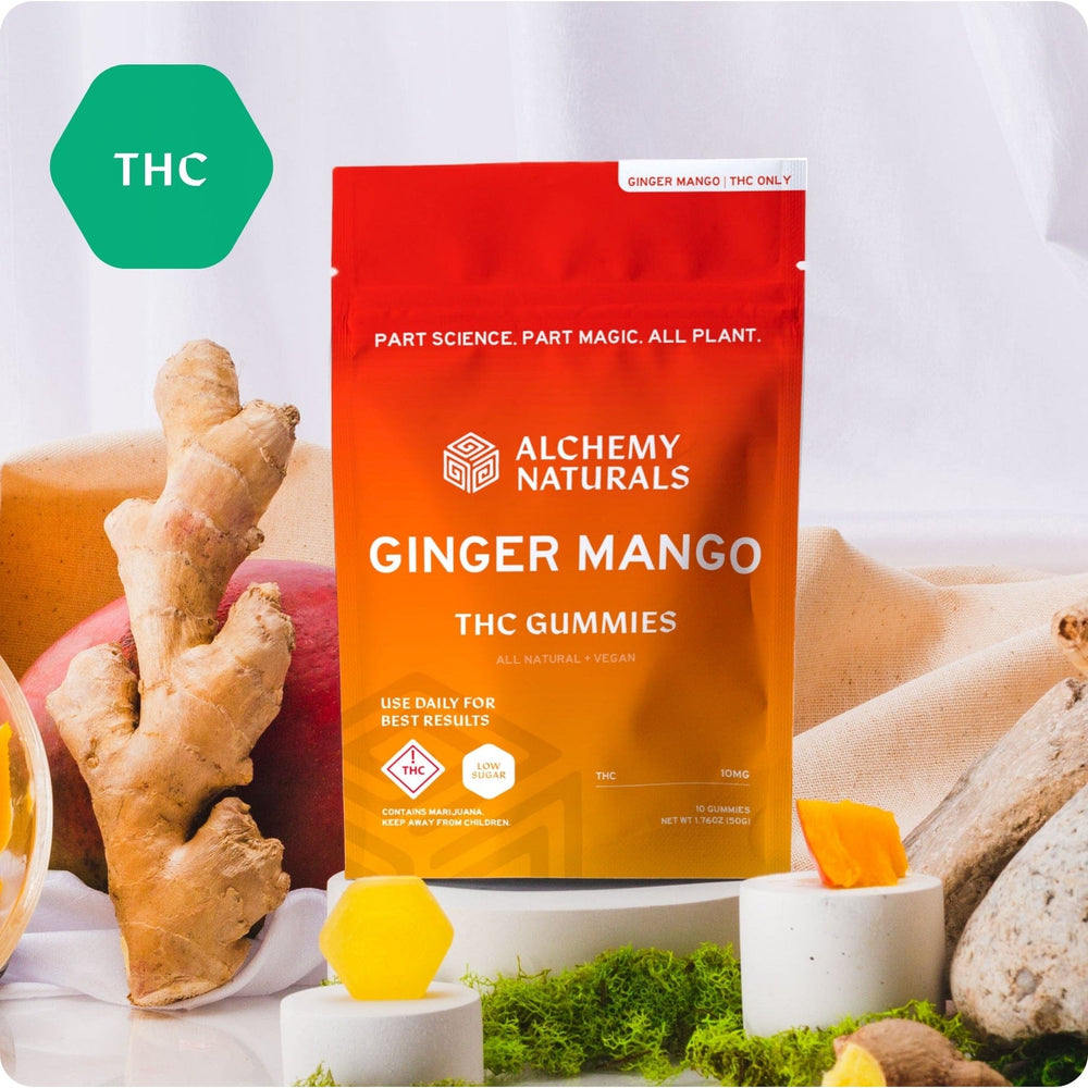 Ginger Mango THC Gummies Alchemy Naturals